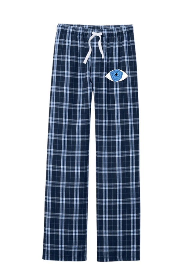 Blue Rose Eye Flannel PJ Pants