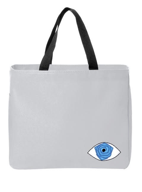 Blue Rose Eye Tote Bag